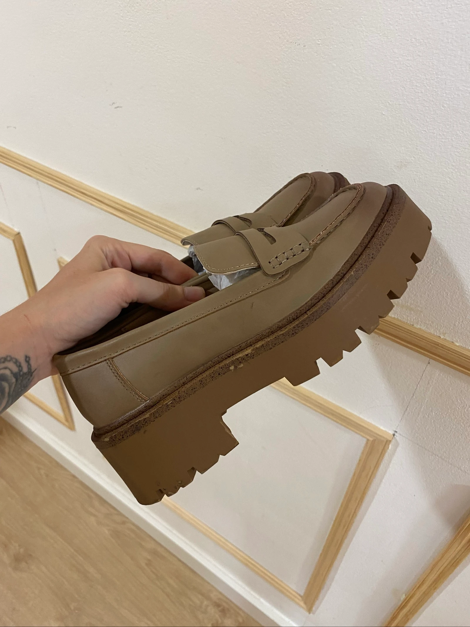 Mocasines marrones mujer